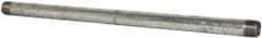 B&K Mueller - Schedule 40, 1 x 24" Galvanized Pipe Nipple - Threaded Steel - Exact Industrial Supply