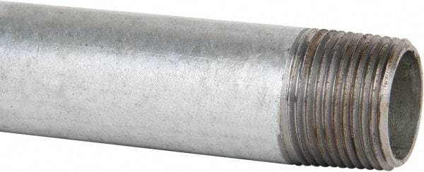 B&K Mueller - Schedule 40, 3/4 x 30" Galvanized Pipe Nipple - Threaded Steel - Exact Industrial Supply