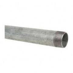 B&K Mueller - Schedule 40, 1-1/2 x 30" Galvanized Pipe Nipple - Threaded Steel - Exact Industrial Supply