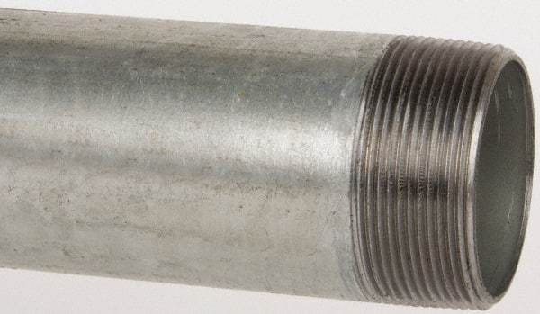 B&K Mueller - Schedule 40, 2 x 30" Galvanized Pipe Nipple - Threaded Steel - Exact Industrial Supply