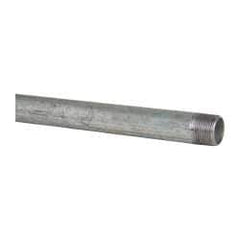 B&K Mueller - Schedule 40, 1/2 x 36" Galvanized Pipe Nipple - Threaded Steel - Exact Industrial Supply