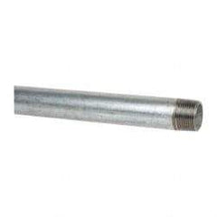 B&K Mueller - Schedule 40, 3/4 x 36" Galvanized Pipe Nipple - Threaded Steel - Exact Industrial Supply