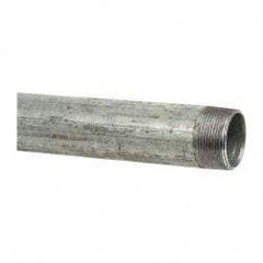 B&K Mueller - Schedule 40, 1-1/2 x 48" Galvanized Pipe Nipple - Threaded Steel - Exact Industrial Supply