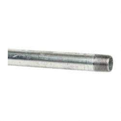B&K Mueller - Schedule 40, 1/2 x 60" Galvanized Pipe Nipple - Threaded Steel - Exact Industrial Supply