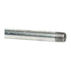 B&K Mueller - Schedule 40, 1/2 x 60" Galvanized Pipe Nipple - Threaded Steel - Exact Industrial Supply