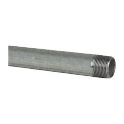 B&K Mueller - Schedule 40, 1 x 72" Galvanized Pipe Nipple - Threaded Steel - Exact Industrial Supply