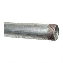 B&K Mueller - Schedule 40, 2 x 72" Galvanized Pipe Nipple - Threaded Steel - Exact Industrial Supply