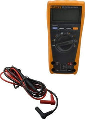 Fluke - 175 ESFP, CAT IV, CAT III, 1,000 VAC/VDC, Digital True RMS Auto Ranging Manual Ranging Multimeter - 50 mOhm, Measures Voltage, Capacitance, Current, Frequency, Resistance - Exact Industrial Supply