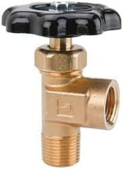 Parker - FNPTF x MNPTF End Connection Brass Truck Valve - 2.72" OAL, 3/8" Pipe - Exact Industrial Supply
