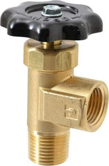 Parker - FNPTF x MNPTF End Connection Brass Truck Valve - 3.15" OAL, 1/2" Pipe - Exact Industrial Supply