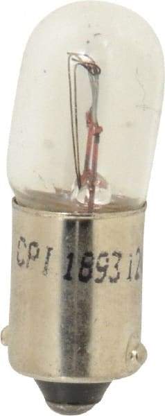 Value Collection - 12 Volt, Fleet Duty Indicator & Panel Automotive Miniature Lamp - 4.62 Watt, Clear - Exact Industrial Supply