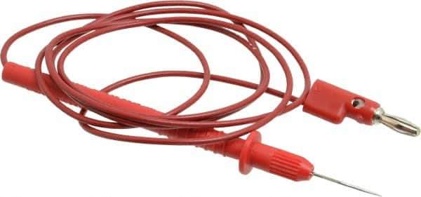 Pomona - Red Electrical Test Equipment Probe - Use with Digital Multimeters - Exact Industrial Supply