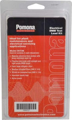 Pomona - Electrical Test Equipment Leads Set - Use with AmProbes Multimeters, Fluke Multimeters, H.P. Multimeters, Tektronix Multimeters, Wavetek Digital Multimeters - Exact Industrial Supply