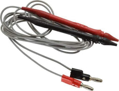 Pomona - Black/Red Electrical Test Equipment Probe Set - Use with Digital Multimeters - Exact Industrial Supply