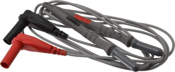 Pomona - Red/Black Electrical Test Equipment Probe - Use with Digital Multimeters - Exact Industrial Supply