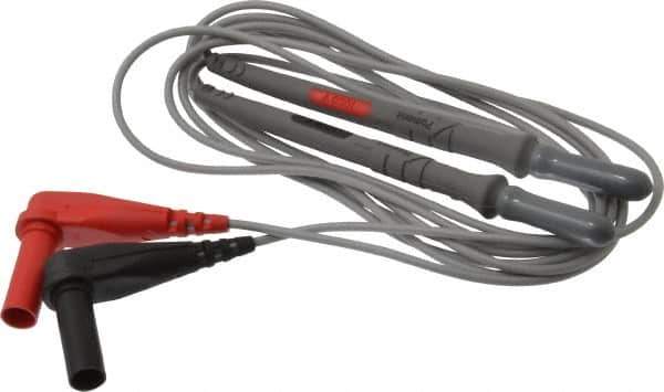 Pomona - Red/Black Electrical Test Equipment Probe - Use with Digital Multimeters - Exact Industrial Supply