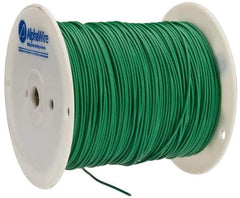 Alpha Wire - 16 AWG, 26 Strand, 305 m OAL, Tinned Copper Hook Up Wire - Green PVC Jacket, 0.092" Diam - Exact Industrial Supply