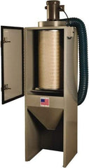 Value Collection - 1-1/2 hp, 600 CFM Sandblaster Dust Collector - 76" High x 21" Diam - Exact Industrial Supply