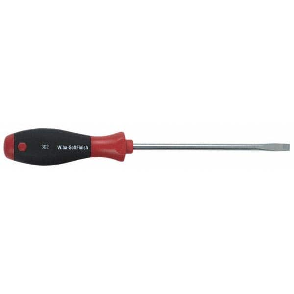 Wiha - 3/8" Blade Width, Standard Slotted Screwdriver - Exact Industrial Supply