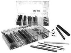 Alpha Wire - 82 Piece, Black, Heat Shrink Electrical Tubing Kit - Nylon, PVC, PVDF, SR-XLPO and XLPO - Exact Industrial Supply