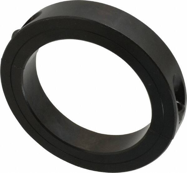 Climax Metal Products - 3-7/16" Bore, Steel, Two Piece Clamp Collar - 4-3/4" Outside Diam, 7/8" Wide - Exact Industrial Supply