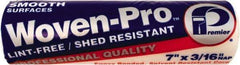 Premier Paint Roller - 3/16" Nap, 7" Wide Paint General Purpose Roller Cover - Smooth Texture, Woven & Polyester - Exact Industrial Supply