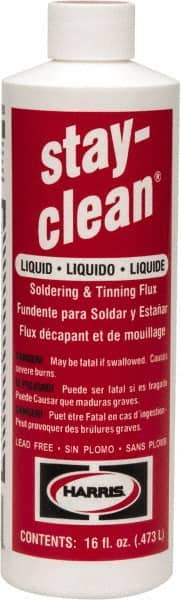 Harris Welco - 16 Ounce Liquid Soldering Flux - Bottle Container - Exact Industrial Supply