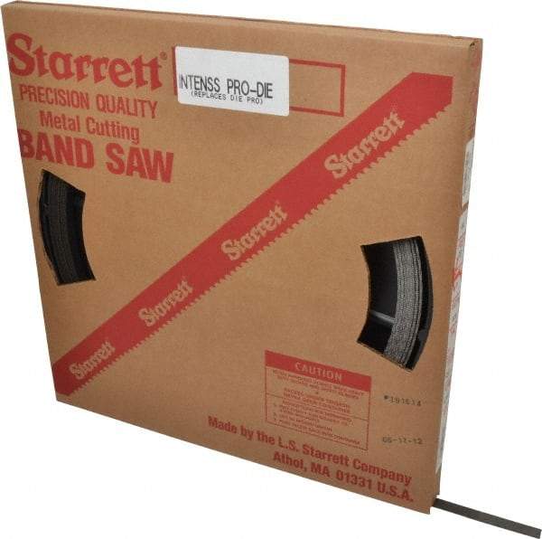 Starrett - 1/2" x 100' x 0.025" Bi-Metal Band Saw Blade Coil Stock - 18 TPI, Toothed Edge, Straight Form, Wavy Set, No Rake Angle, Constant Pitch, Contour Cutting - Exact Industrial Supply