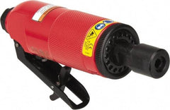 Sioux Tools - 1/4" Collet, Straight Handle, Straight Air Die Grinder - 25,000 RPM, Front Exhaust, 25.43 CFM, 0.7 hp, 6.21 bar, 1/4 NPT - Exact Industrial Supply