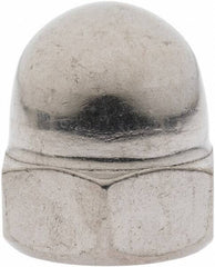 Value Collection - M16x2 Metric Coarse, 24mm Width Across Flats, Uncoated, Stainless Steel Acorn Nut - 28mm Overall Height, Austenitic A2, DIN 1587 - Exact Industrial Supply