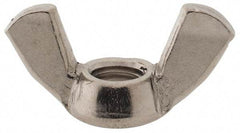 Value Collection - M8x1.25 Metric Coarse, Stainless Steel Standard Wing Nut - Grade 18-8, Austenitic Grade A2, 39mm Wing Span, 20mm Wing Span - Exact Industrial Supply