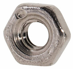 Value Collection - M2x0.40 Metric Coarse Stainless Steel Right Hand Hex Nut - 4mm Across Flats, 1.6mm High, Uncoated - Exact Industrial Supply