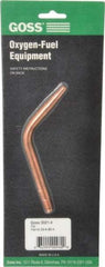 Goss - #4 Tip, Acetylene, Welding, Heating, Brazing Tip - For Use with Harris Torches - Exact Industrial Supply
