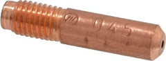 Miller Electric - MIG Short Contact Tip Welder Nozzle/Tip/Insulator - 1.2mm to 0.045" Wire Outside Diam - Exact Industrial Supply