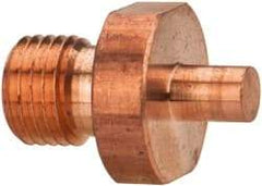 Miller Electric - Threaded Flat Spot Welder Tip - For Use with SW 12 Tong 1 Tip for Bottom Tong - Exact Industrial Supply