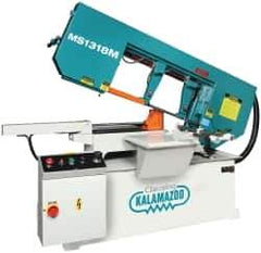 Clausing - 18-1/2 x 10-1/2" Max Capacity, Manual Variable Speed Pulley Horizontal Bandsaw - 102 to 377 SFPM Blade Speed, 230/460 Volts, 3 hp, 3 Phase - Exact Industrial Supply