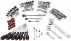 Blackhawk by Proto - 150 Piece 1/4, 3/8, 1/2" Drive Master Tool Set - Exact Industrial Supply