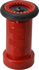 Made in USA - 1-1/2" Hose Diam NPSH Constant Flow Hose Nozzle - 75 Max GPM, Polyurethane, 100 psi - Exact Industrial Supply