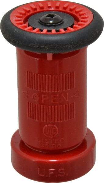 Made in USA - 1-1/2" Hose Diam NST Constant Flow Hose Nozzle - 75 Max GPM, Polyurethane, 100 psi - Exact Industrial Supply