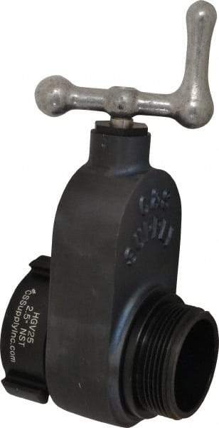 Made in USA - 2-1/2" Pipe, NST Aluminum Gate Valve - Union Bonnet - Exact Industrial Supply