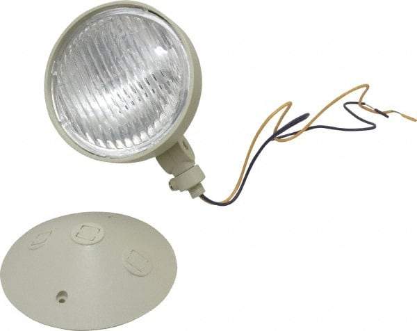 Mule - 1 Head, 12 VDC, Polycarbonate, Incandescent Remote Emergency Lighting Head - 25 Watt, Battery Not Included - Exact Industrial Supply