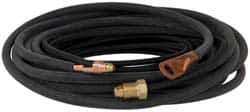 Value Collection - 25 Ft. Long, 2 Piece TIG Torch Braided Rubber Power Cable - Exact Industrial Supply