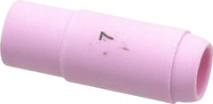 Value Collection - 11mm Orifice, Alumina TIG Torch Nozzle - Size 7, For Use with Torch 17, 18, 26, Industry Standard No. 10N47 - Exact Industrial Supply