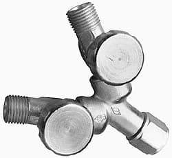 Miller-Smith - Manifold - For Oxygen Gas, 1/8 Inch Diameter, 9/16-18 Inch Thread - Exact Industrial Supply