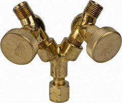 Miller-Smith - Manifold - For Fuel Gases, 1/8 Inch Diameter, 9/16-18 Inch Thread - Exact Industrial Supply