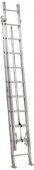 Louisville - 16' High, Type IA Rating, Aluminum Industrial Extension Ladder - Exact Industrial Supply