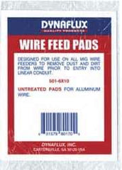 Dynaflux - Untreated Wire Feed Pads - For Use with All Size MIG Wire - Exact Industrial Supply