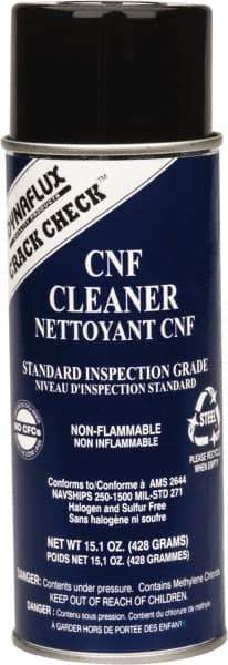 Dynaflux - Crack Detection NDT Nonflamable Cleaner - 16 Ounce Aerosol Can - Exact Industrial Supply
