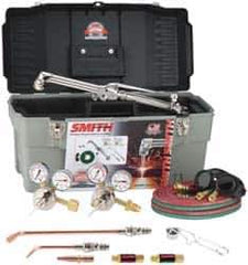 Miller-Smith - 8 Inch Cutting Capacity, 40,125 BTU and HR Max Heating Capacity, 1/2 Inch Welding Capacity, Oxygen and Acetylene Torch Kit - American Classic Cutting, Welding and Heating Outfit - Exact Industrial Supply