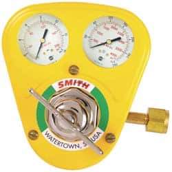 Miller-Smith - 540 CGA Inlet Connection, B R/H Fitting, 175 Max psi, Oxygen Welding Regulator - 9/16-18 Thread, Right Hand Rotation - Exact Industrial Supply